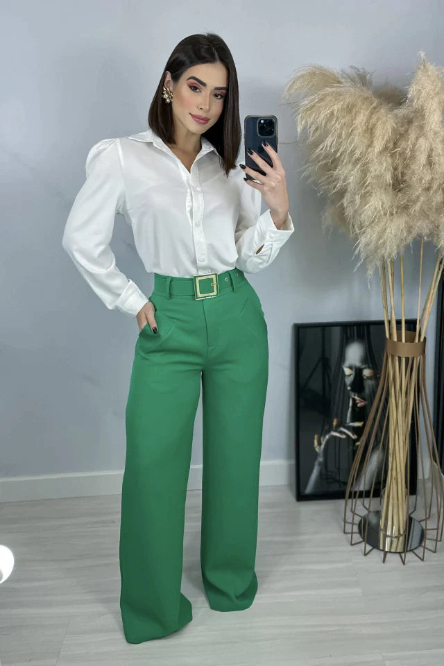 Calça Pantalona Cristal